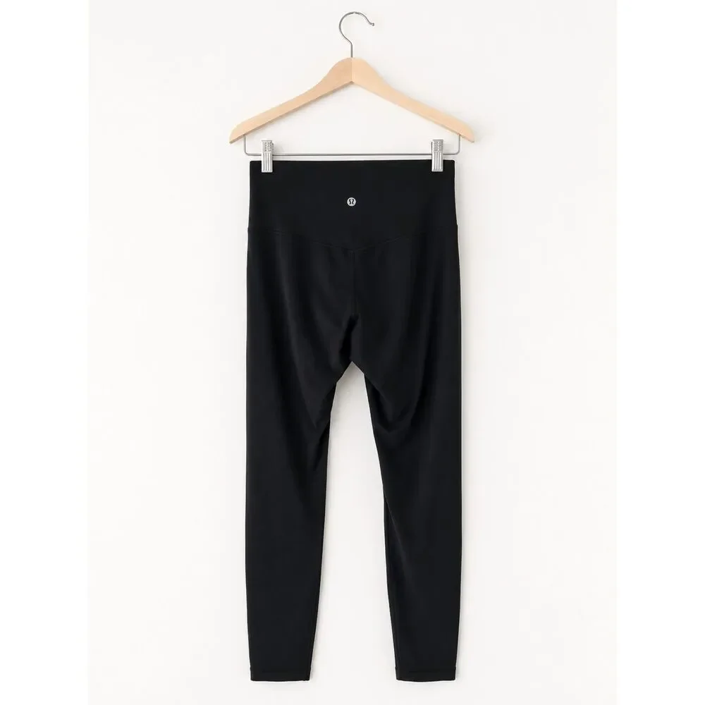 Lululemon Align High Rise Cropped Athletic Leggings Black 24” Yoga Athletic